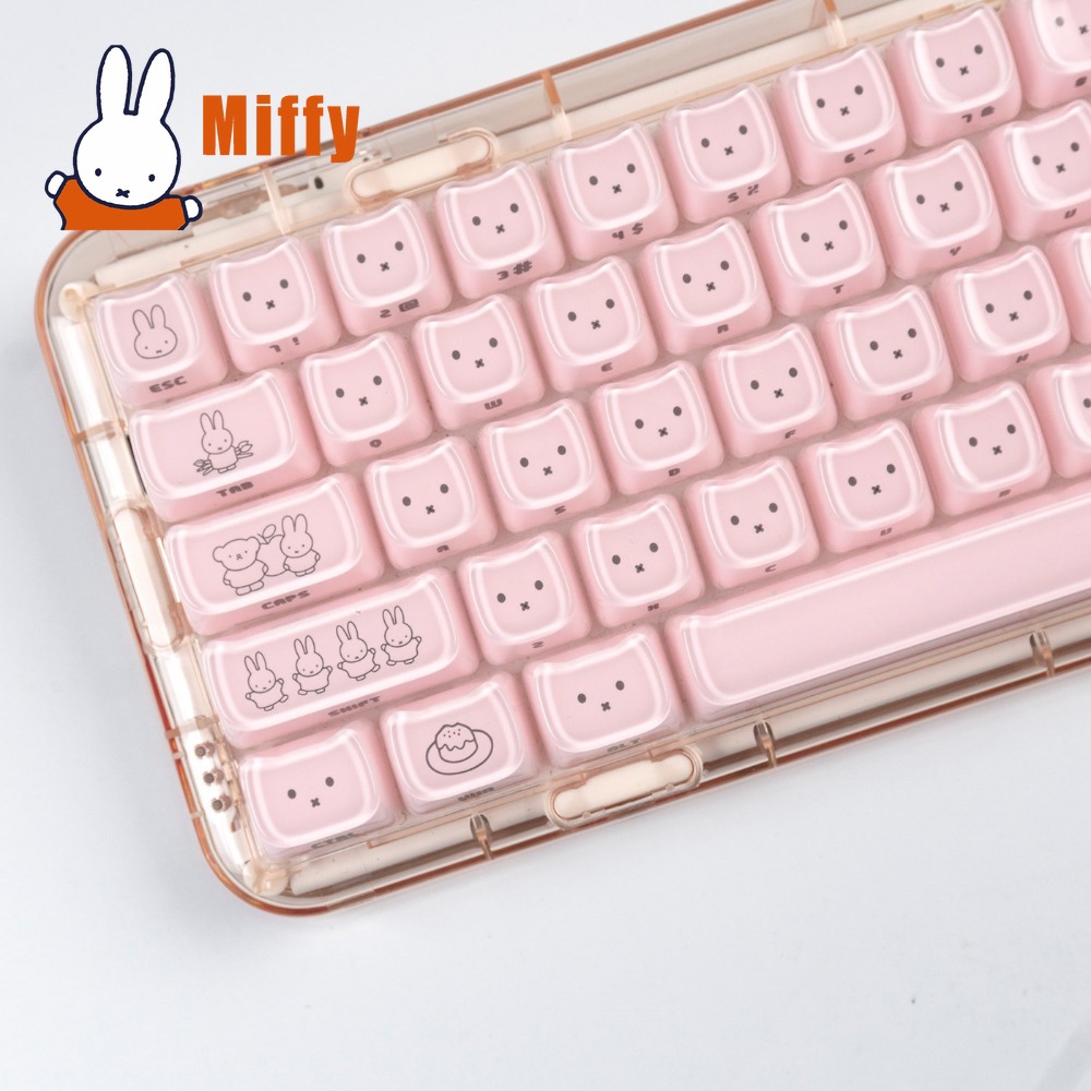 Kawaii Miffy Keycaps Cute Rabb - Pc Gaming Lounge recension och pris