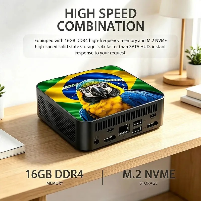Mexico Brazil Flag Mini PC Int - Pc Gaming Intel recension och pris