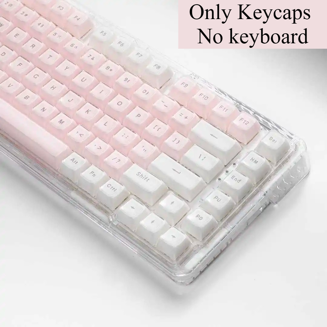 Crystal Transparent Keycaps Pi - Pc Gaming Fullset recension och pris