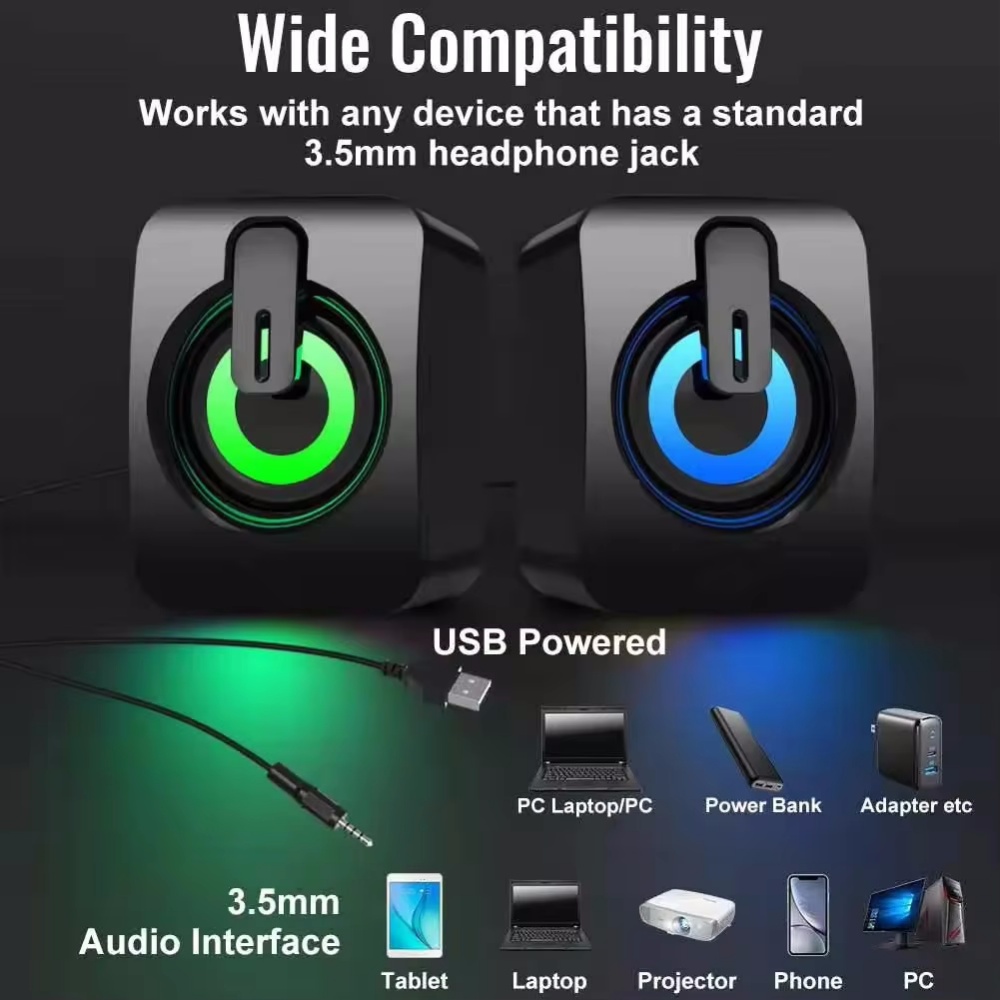 Computer Speakers PC Sound Box - Pc Gaming Fullset recension och pris