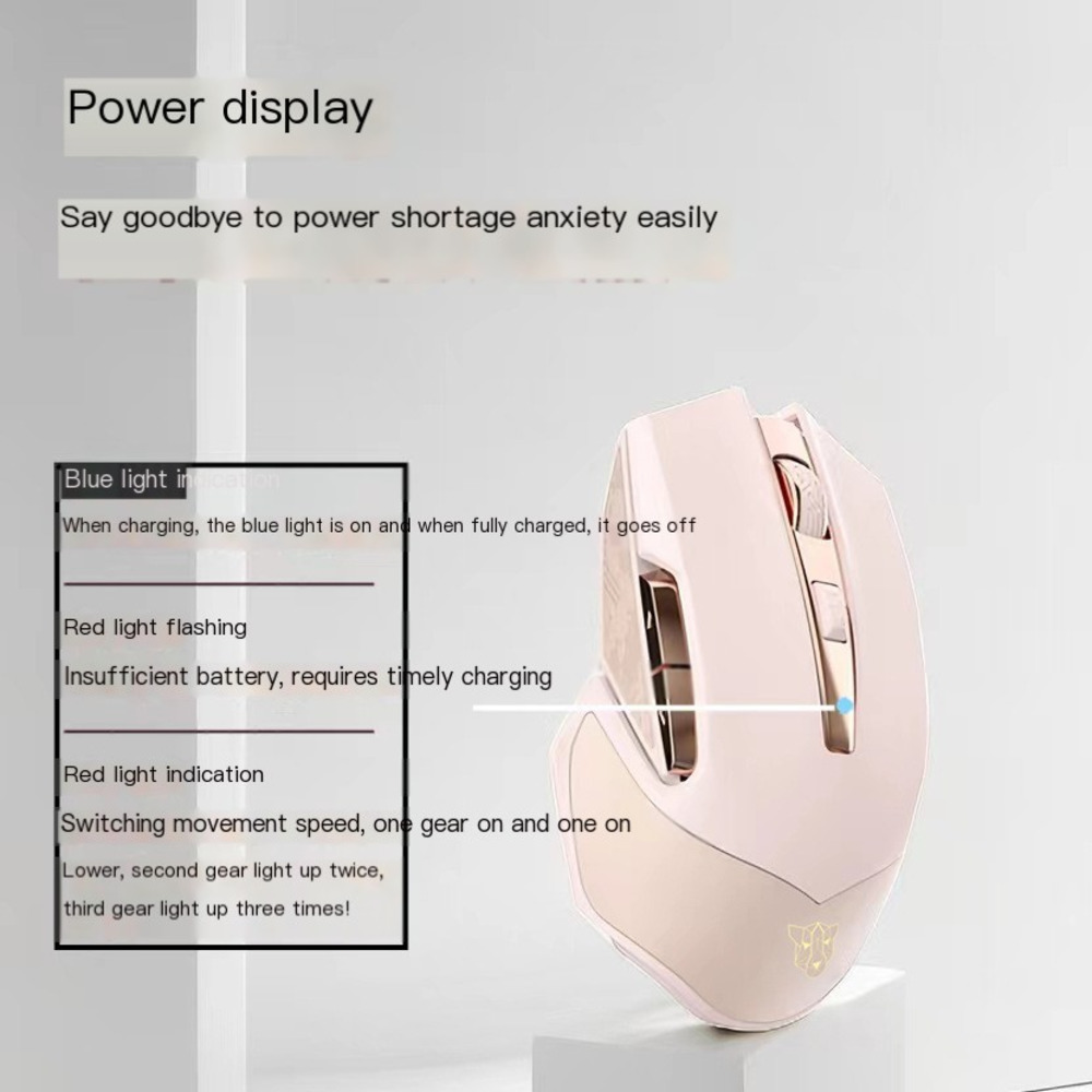 2024 New 2.4G Wireless Mouse T - Pc Gaming Pink recension och pris