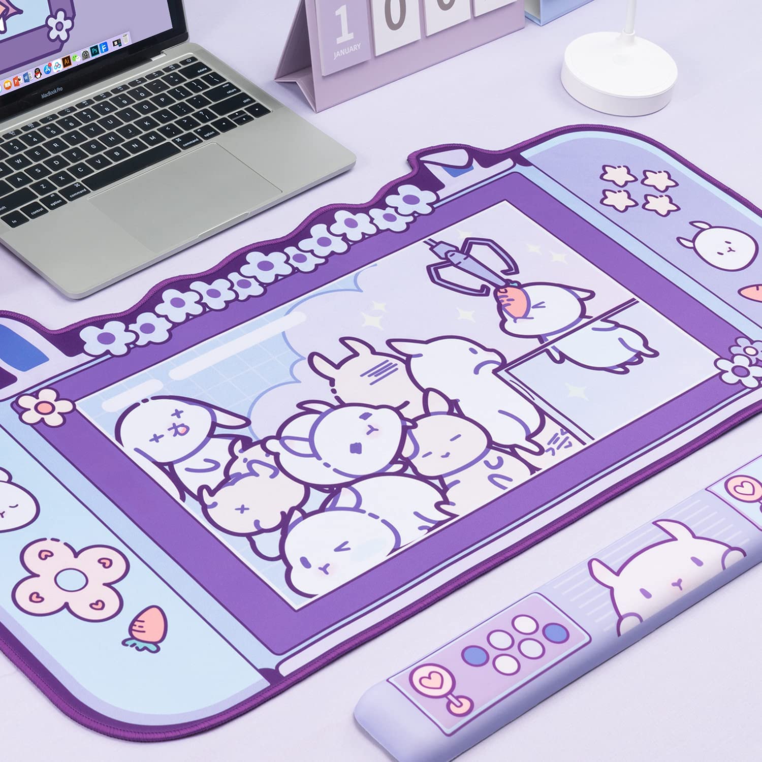 Large Kawaii Gaming Mouse Pad  - Pc Gaming Pink recension och pris