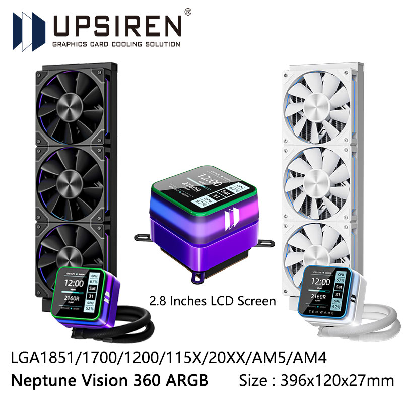 USIREN Neptune Vision 360 ARGB - Pc Gaming Liquid recension och pris