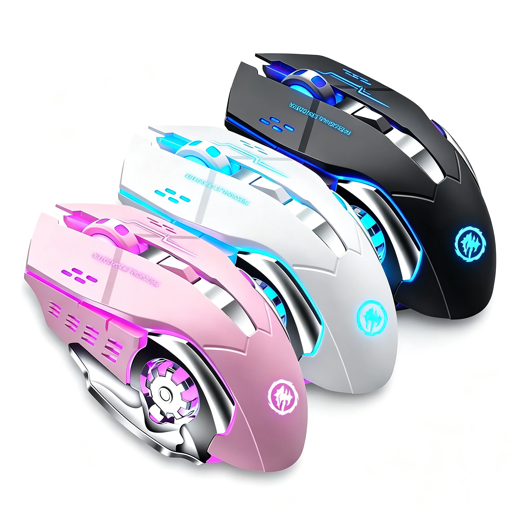 Wireless Gaming Mouse Bluetoot - Pc Gaming Pink recension och pris